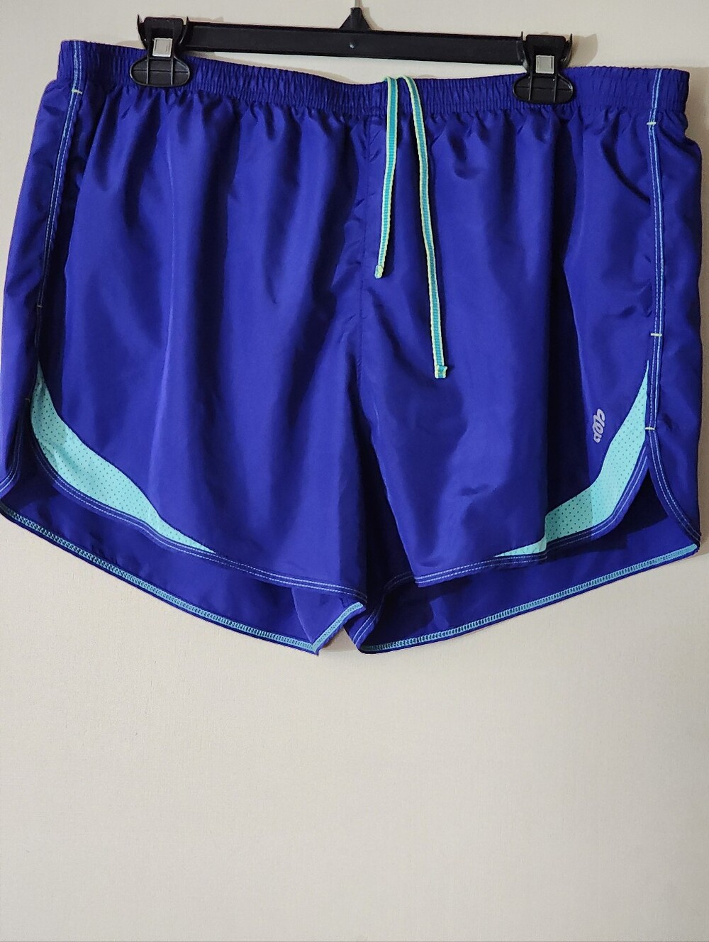 Avia Royal Blue Athletic Shorts with Aqua Trim